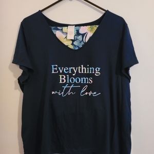 Womens Capri Pajama Set XL 16/18